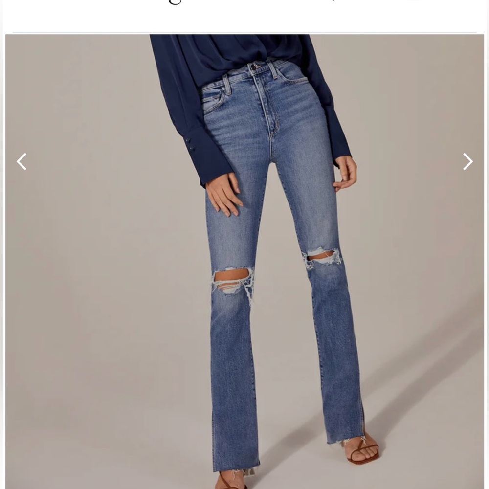Women's Blue Distressed Jeans Favorite Daughter
